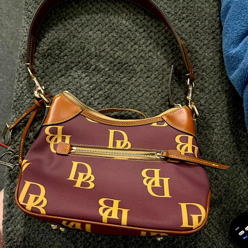 Dooney and Bourke Monogram Hobo Wine Like New